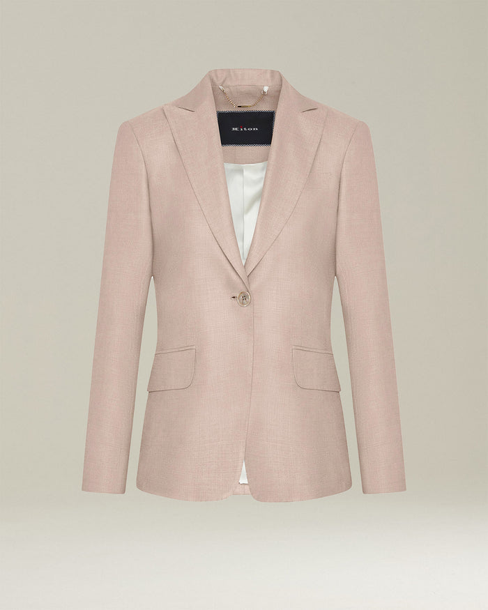 JACKET SILK Beige Lining
