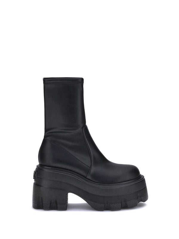 Casadei 40% Polyamide; 60% Polyurethane ankle boots in black