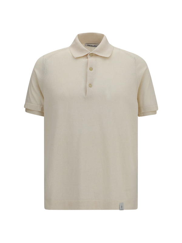 Premiata 100% Cotton polo shirt in white