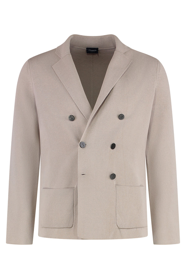 Knitted Cotton Blazer Oyster Suit & Dinner Jackets