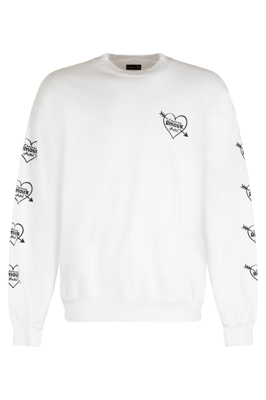 Cotton Crew-Neck Sweatshirt White Sweatshirts