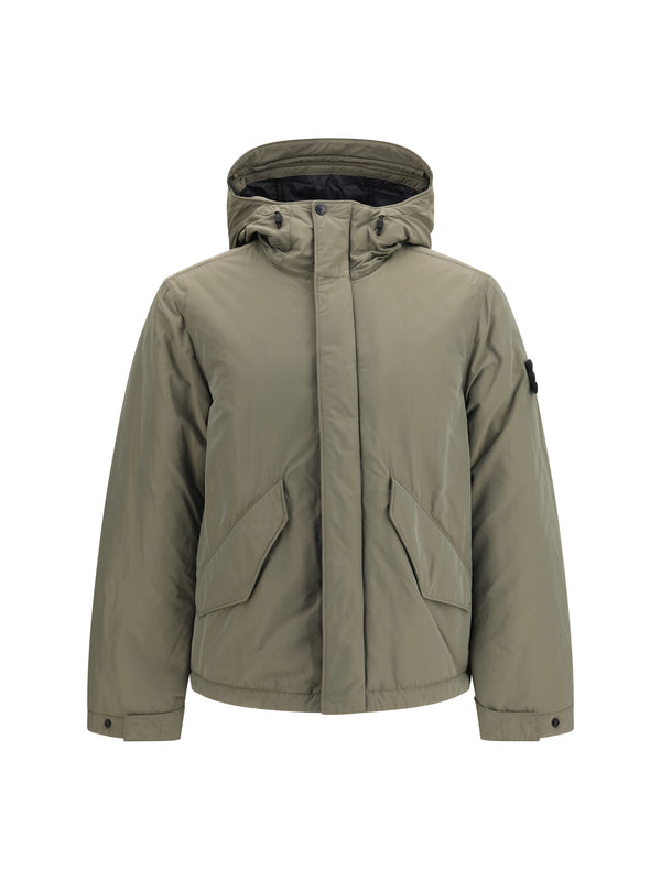 Stone Island Inner: 100% Polyester; Outer: 52% Polyester jacket in green