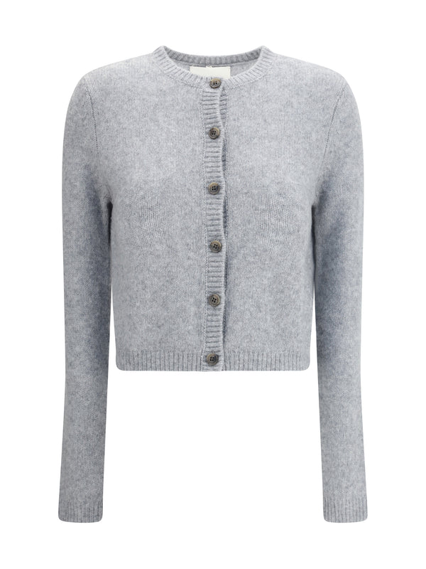 Lisa Yang 77% Kashmir/Capra Hircus; 23% Silk cardigan in gray