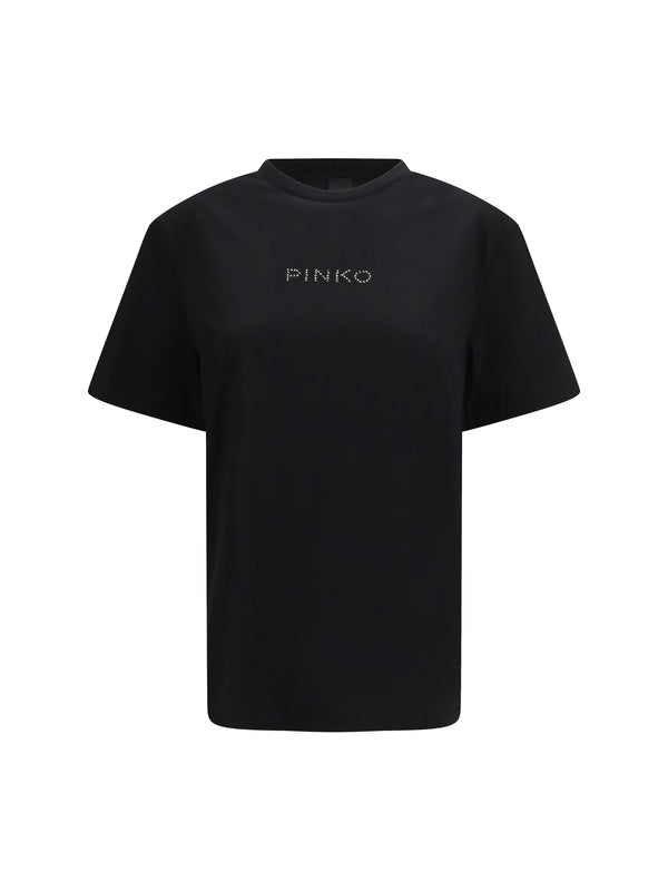 Pinko 100% COTTON t-shirt in black