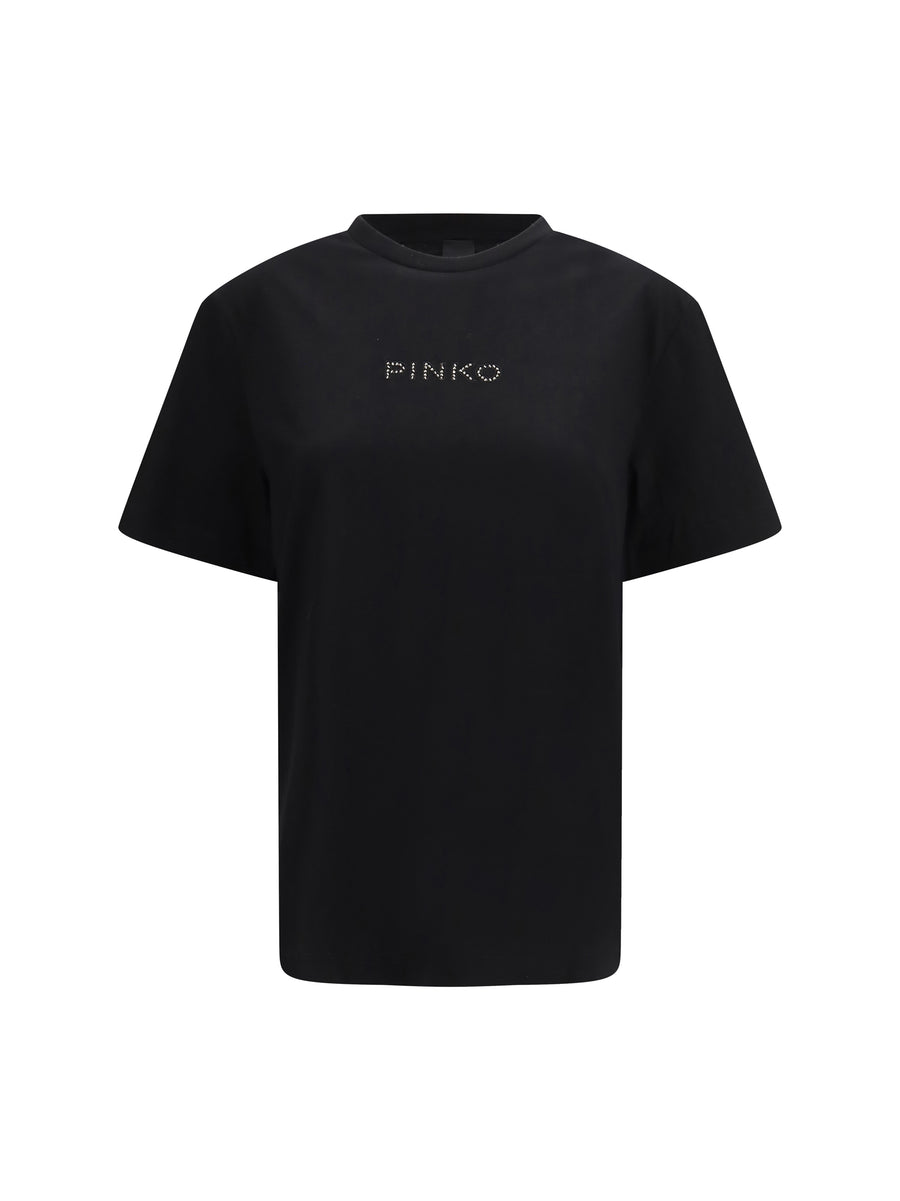 Pinko 100% COTTON t-shirt in black