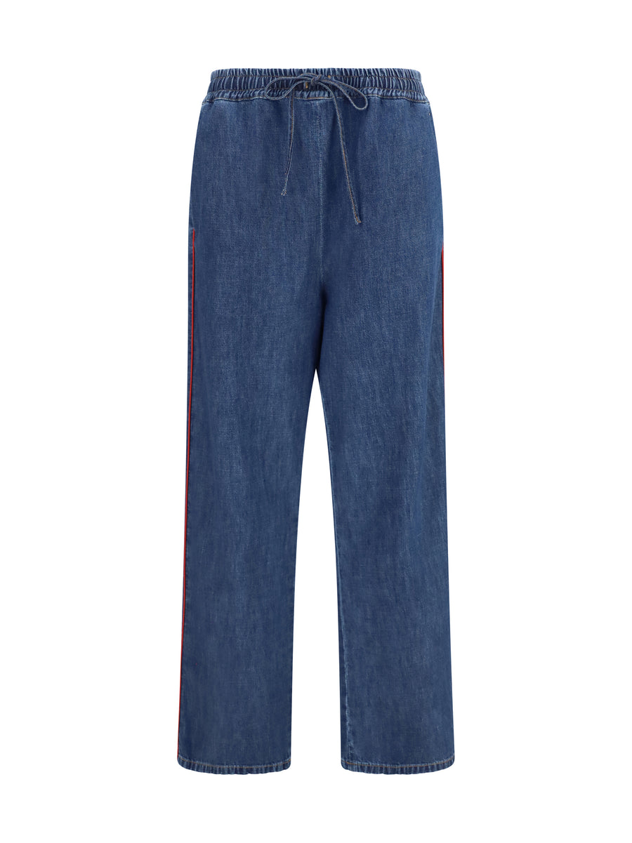 Valentino 65% Polyester jeans in blue