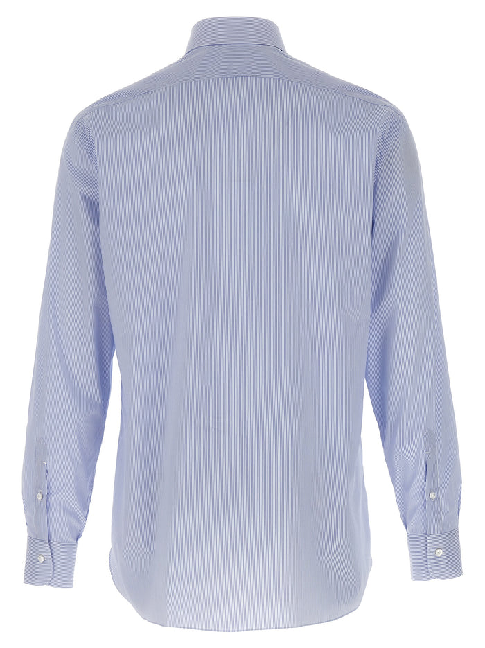 Striped shirt Light Blue Cotton Shirt, Blouse