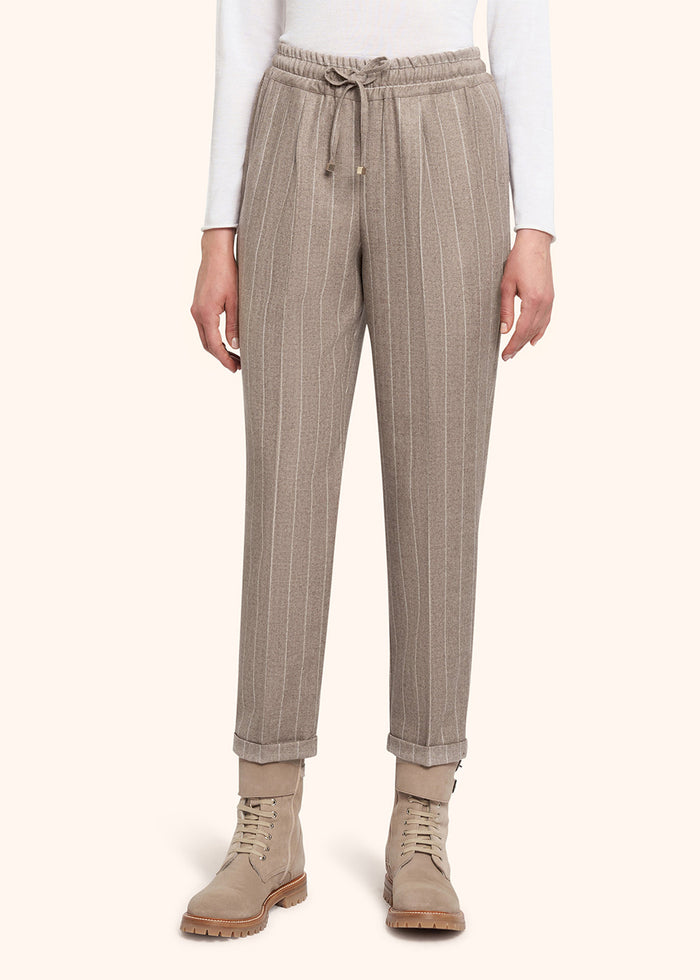 TROUSERS WOOL Beige Trousers/skirts