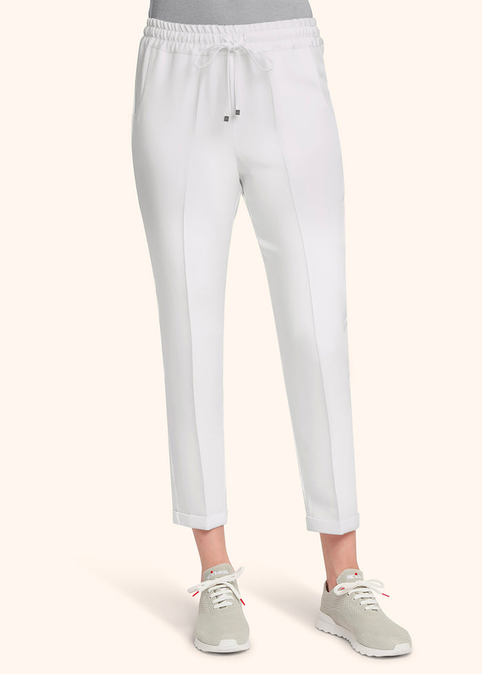 TROUSERS SILK White Trousers/skirts