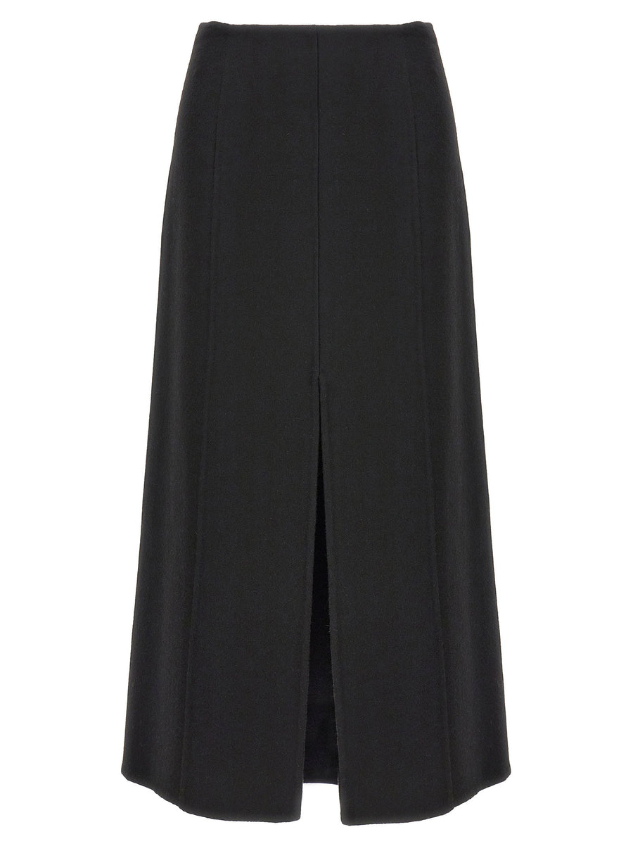 Ermanno Scervino Wool Cloth Skirt — Black