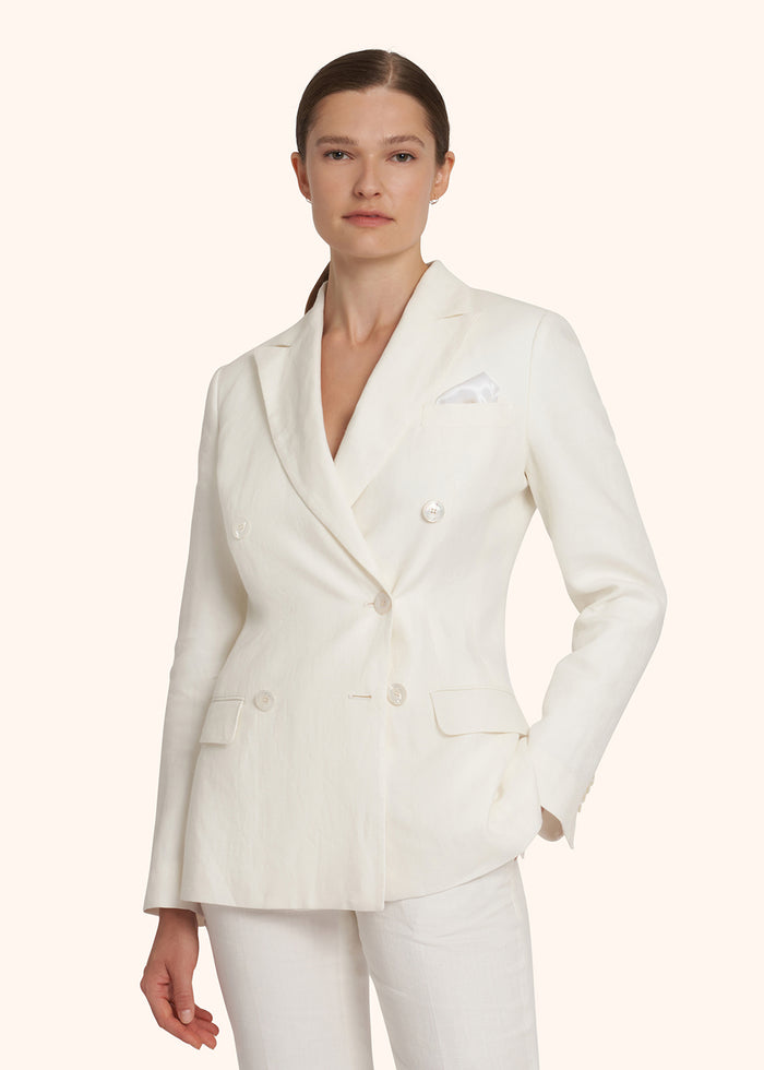 JACKET LINEN White Lining Silk