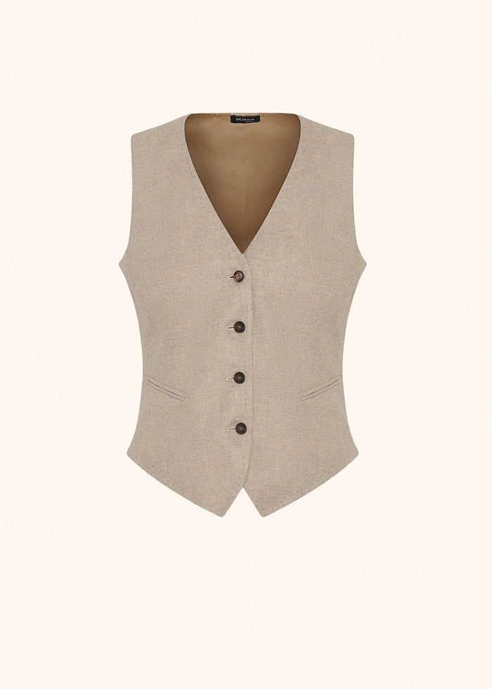 VEST CASHMERE Beige Jacket