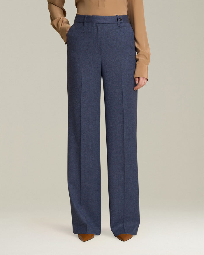 TROUSERS VIRGIN WOOL Blue Trousers/skirts