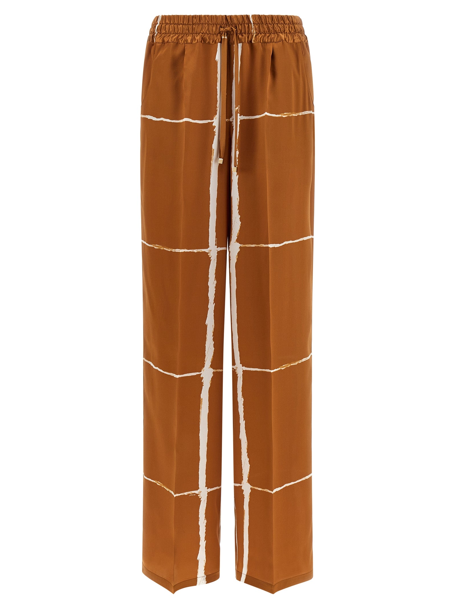 Silk Pants Brown