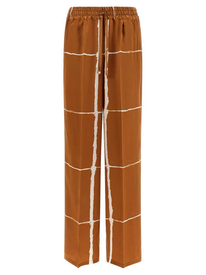 Silk Pants Brown