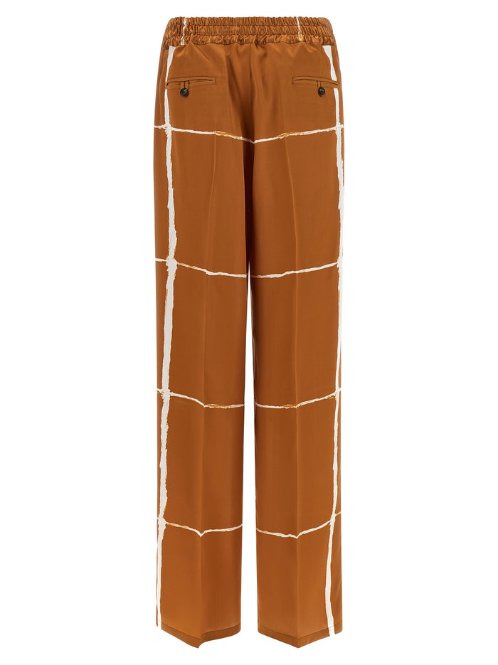 Silk Pants Brown