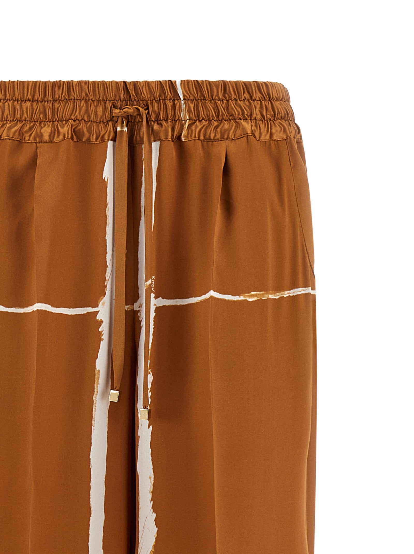 Silk Pants Brown
