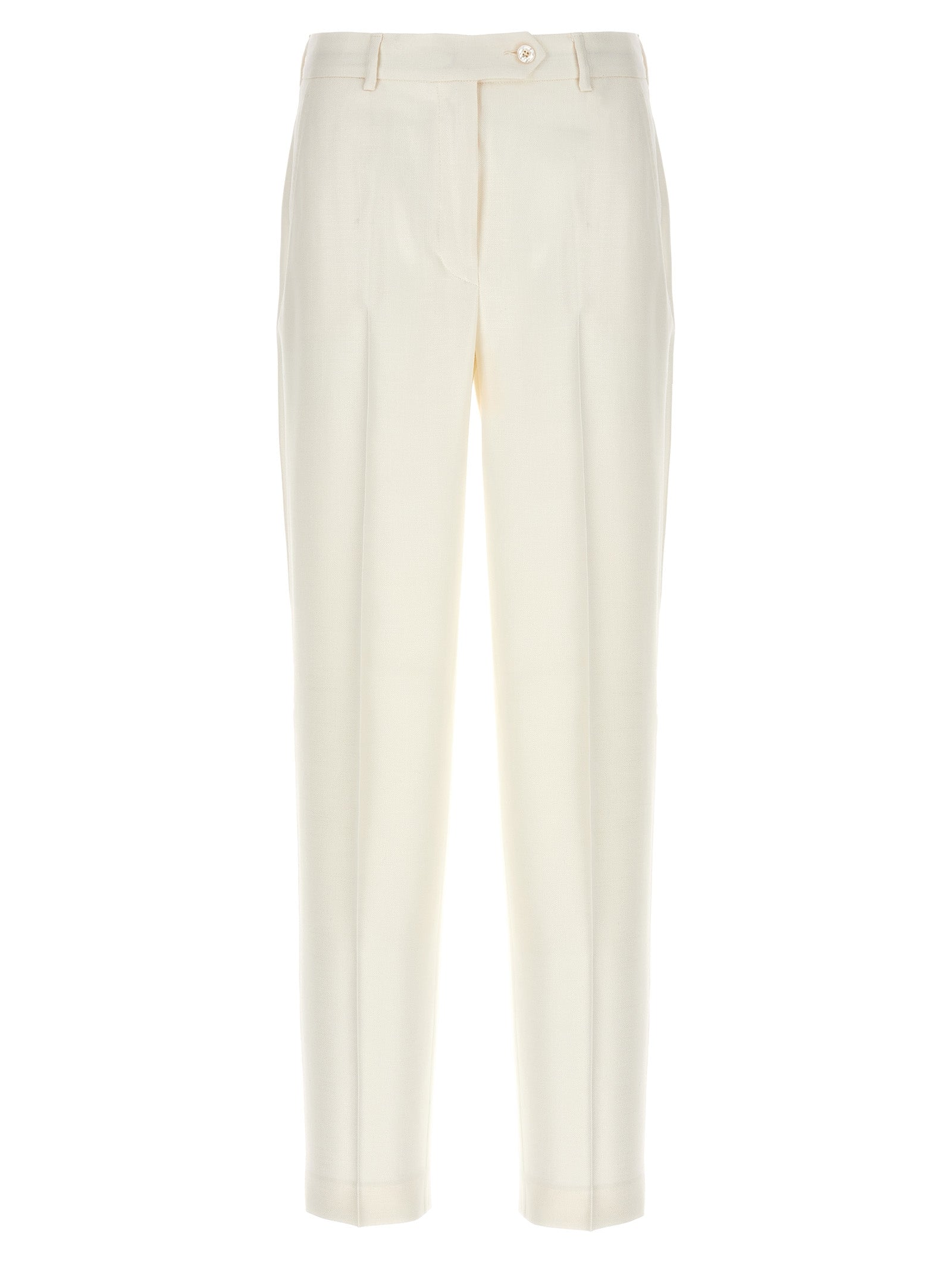Cigarette pants White Viscose