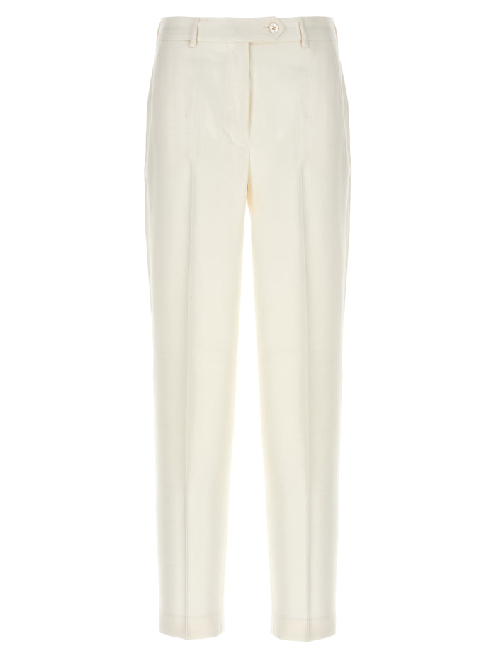 Cigarette pants White Viscose