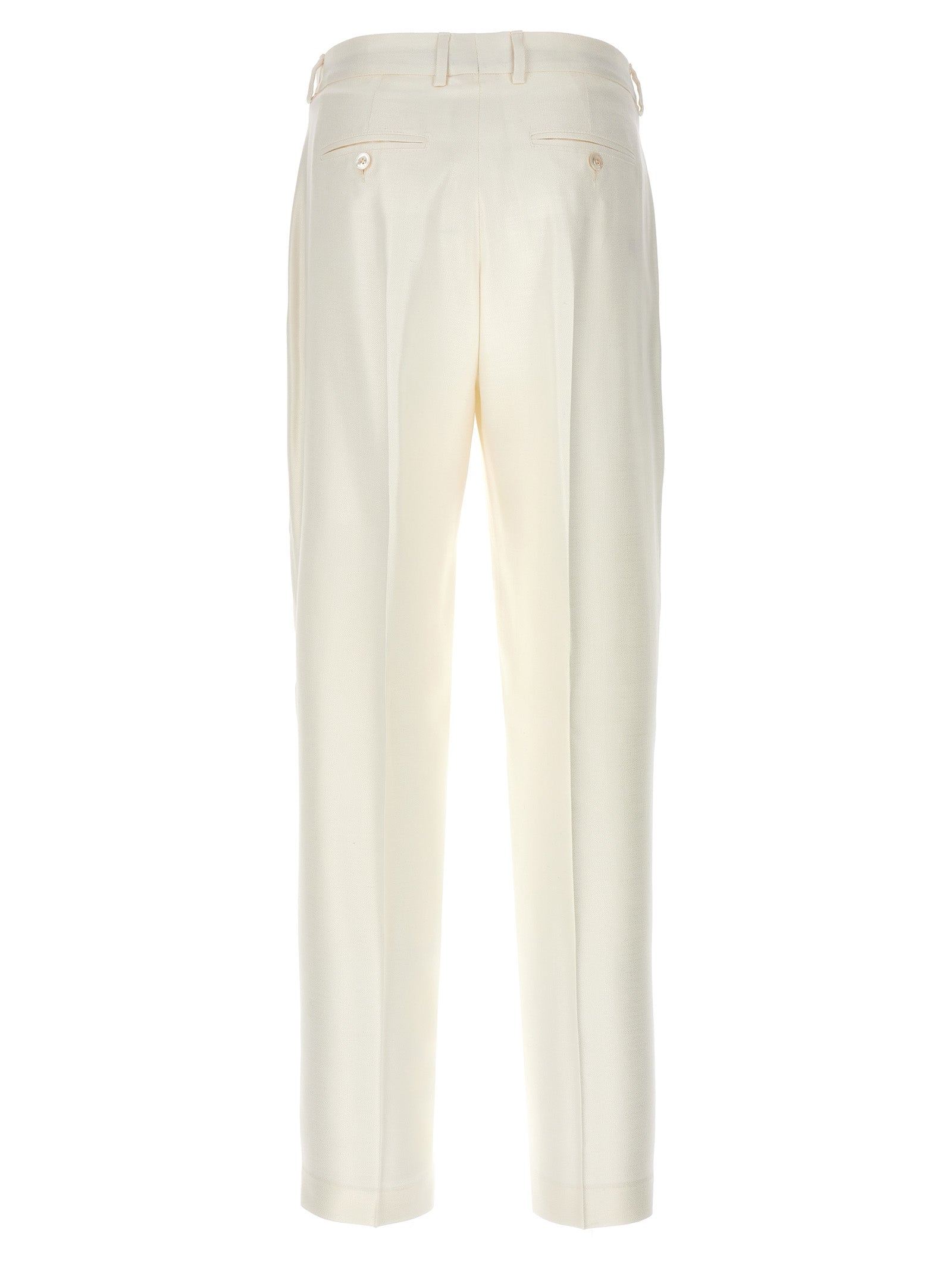 Cigarette pants White Viscose