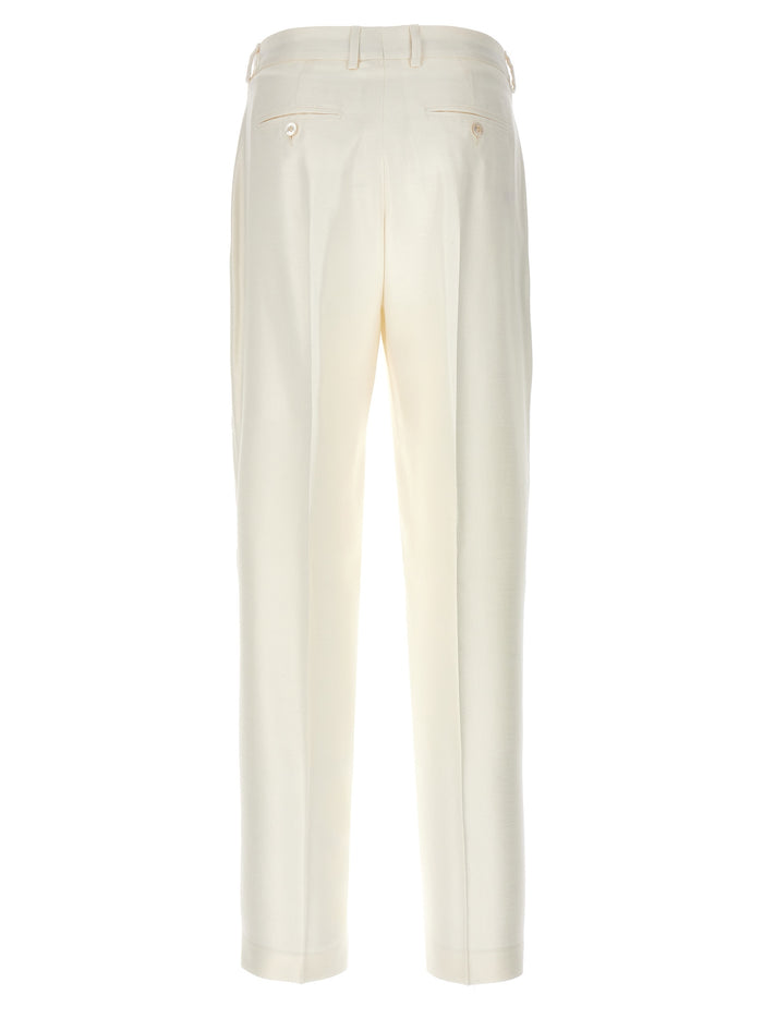 Cigarette pants White Viscose