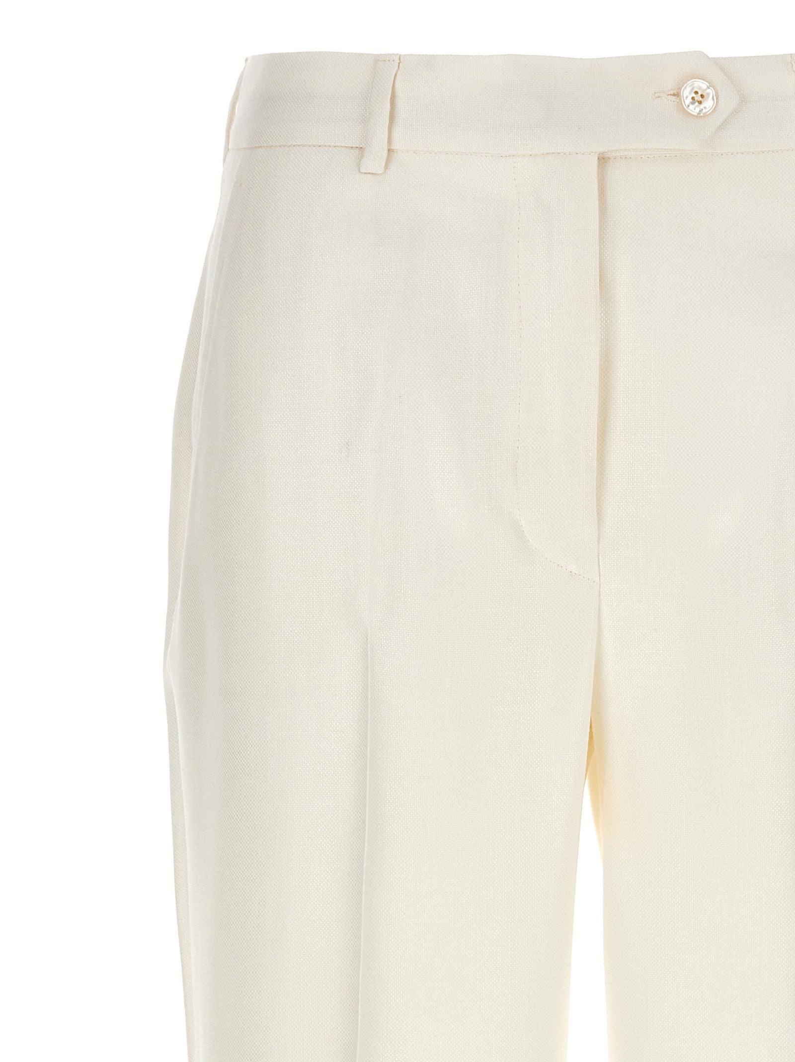 Cigarette pants White Viscose