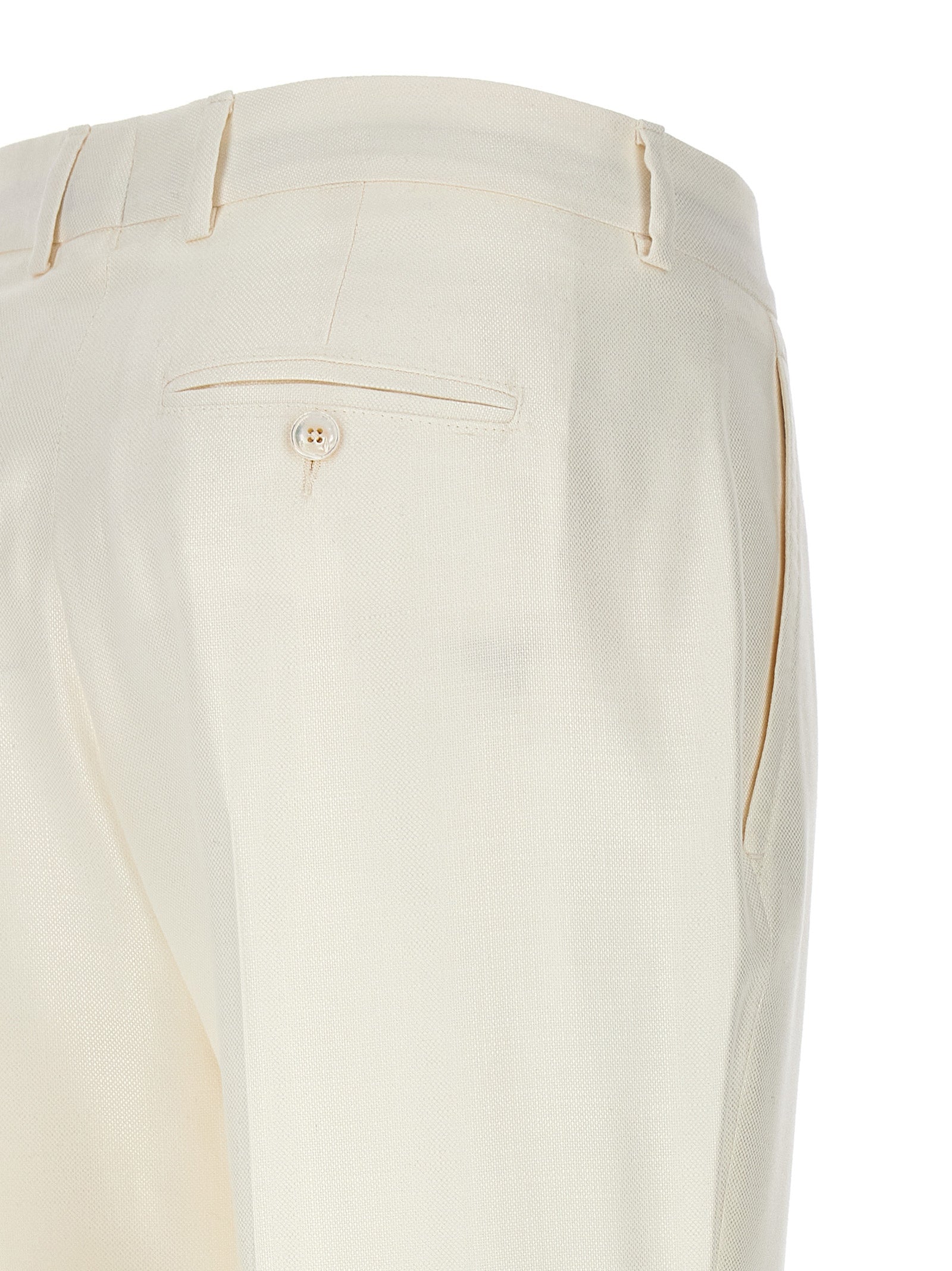 Cigarette pants White Viscose