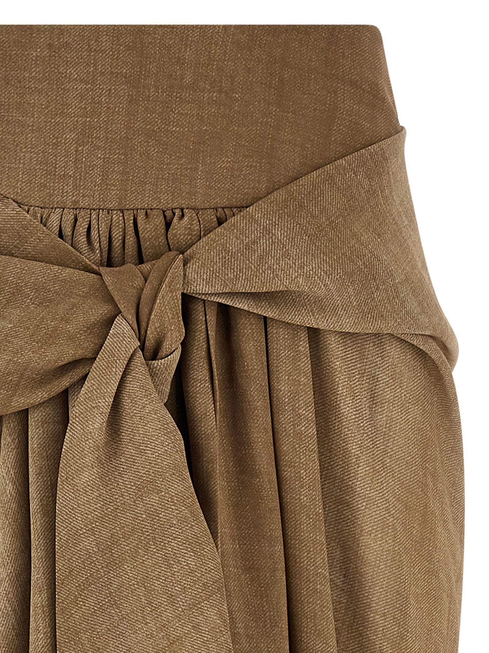 Marocain Skirt Beige Polyester