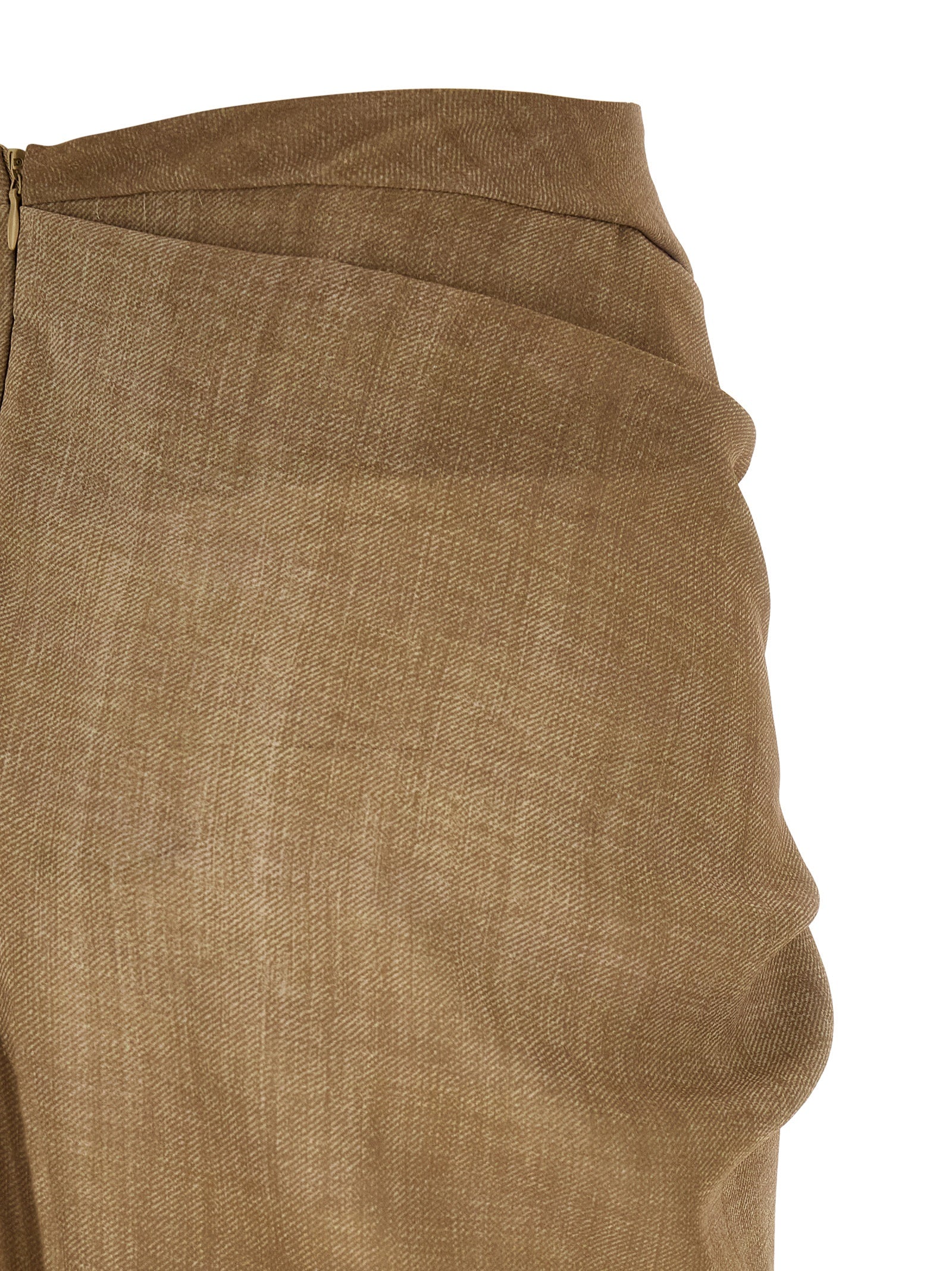 Marocain Skirt Beige Polyester