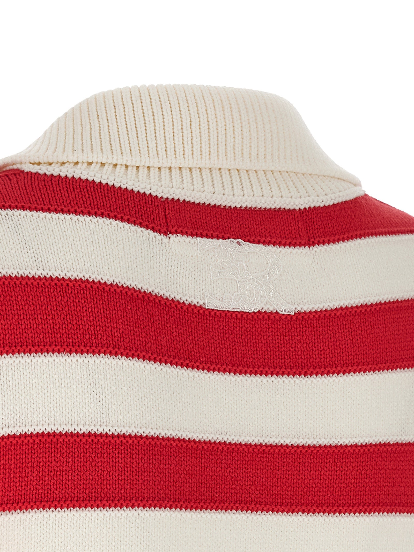 Crochet polo shirt Red Cotton Polyamide