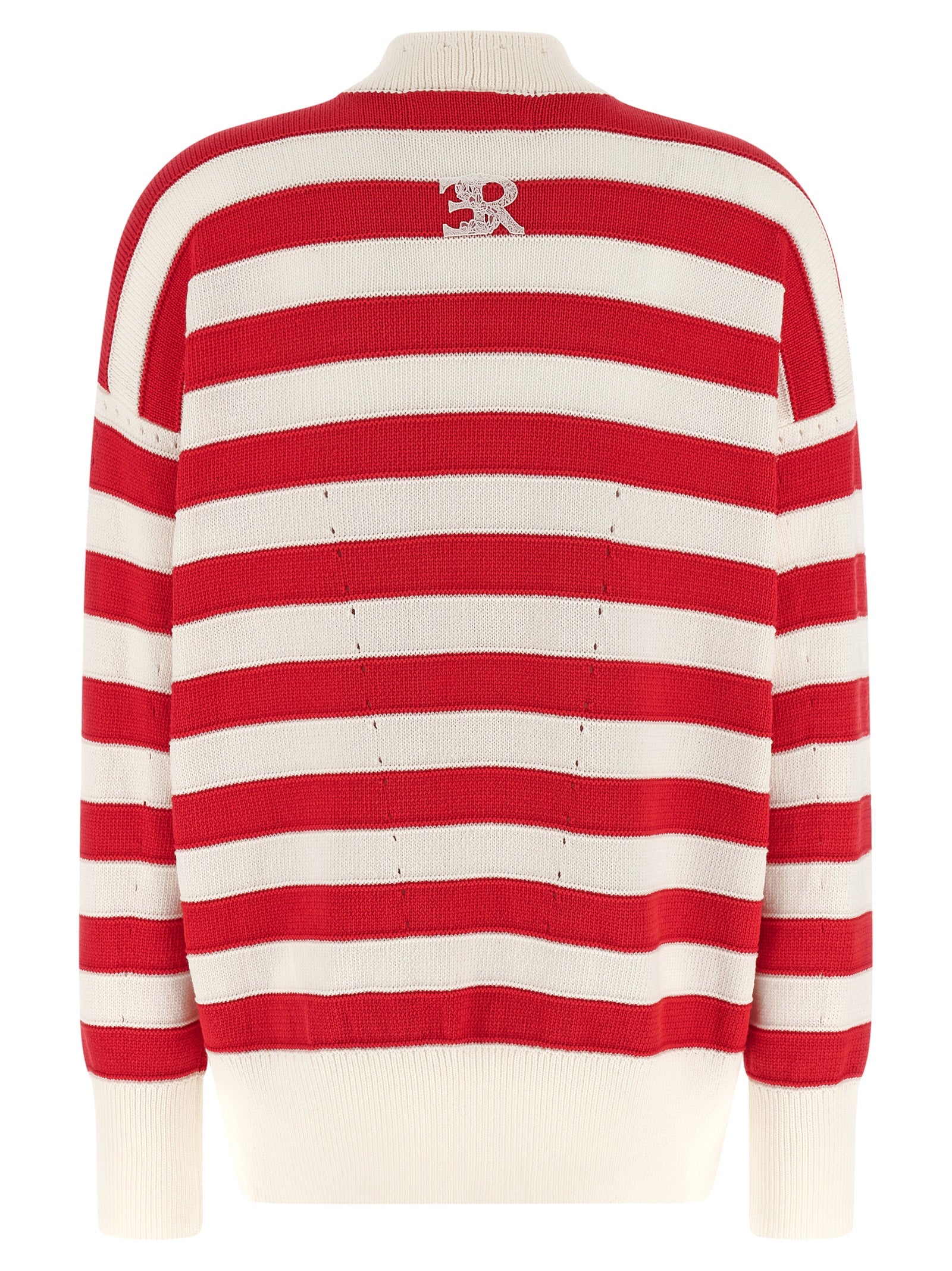 Crochet cardigan Red Cotton Polyamide Sweater, Cardigans