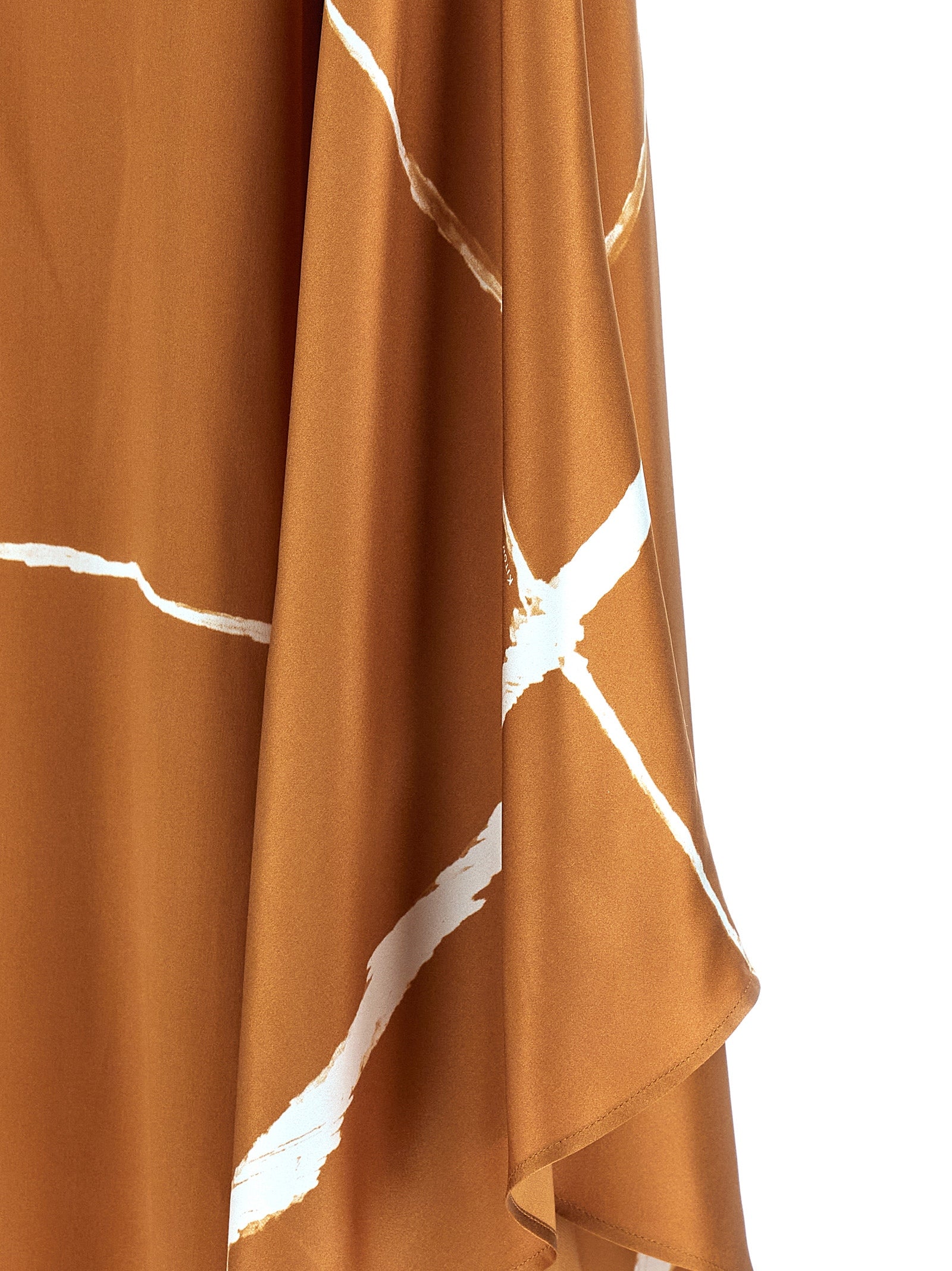 Caftan Blouse Brown Silk Shirt