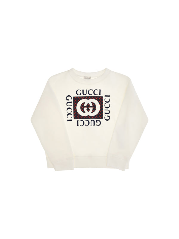 Cotton Printed Sweatshirt For Boy New White/mc Sweatshirts