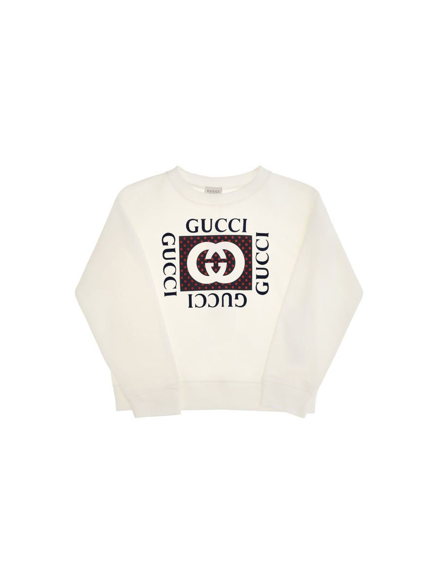 Cotton Printed Sweatshirt For Boy New White/mc Sweatshirts