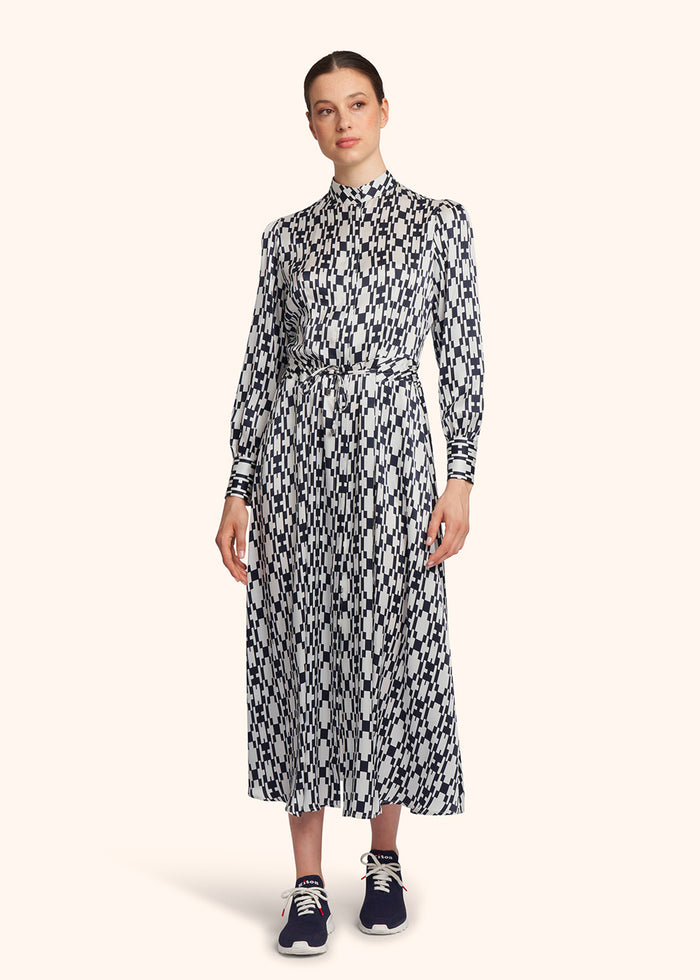 DRESS SILK Blue