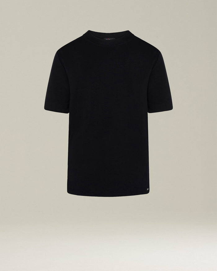 SHIRT VISCOSE Black Elastane