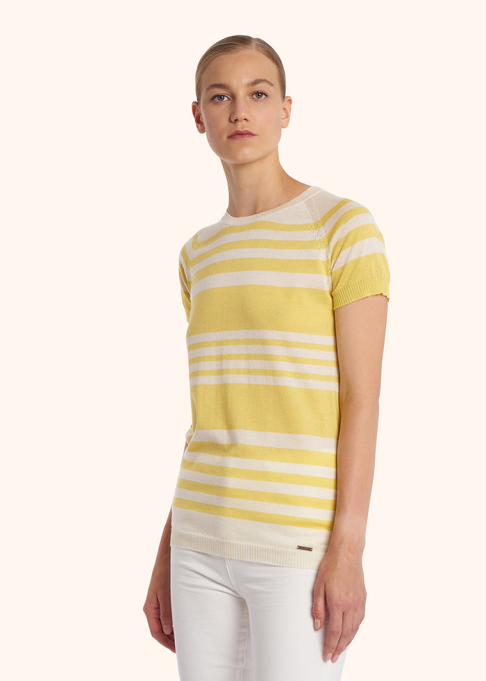 JERSEY CASHMERE Cream White/yellow Knitwear