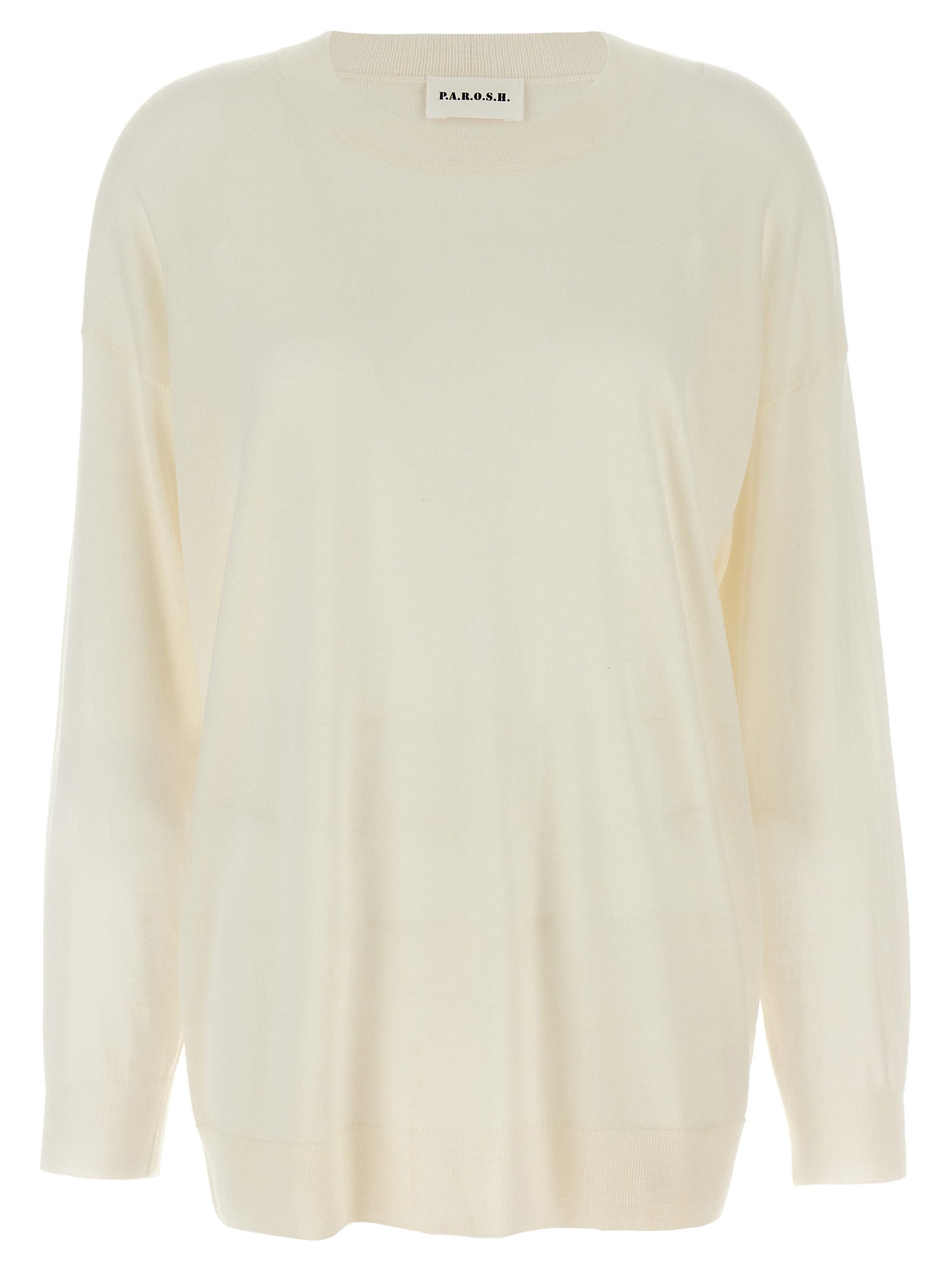 Crew-Neck Sweater White Sweater, Cardigans