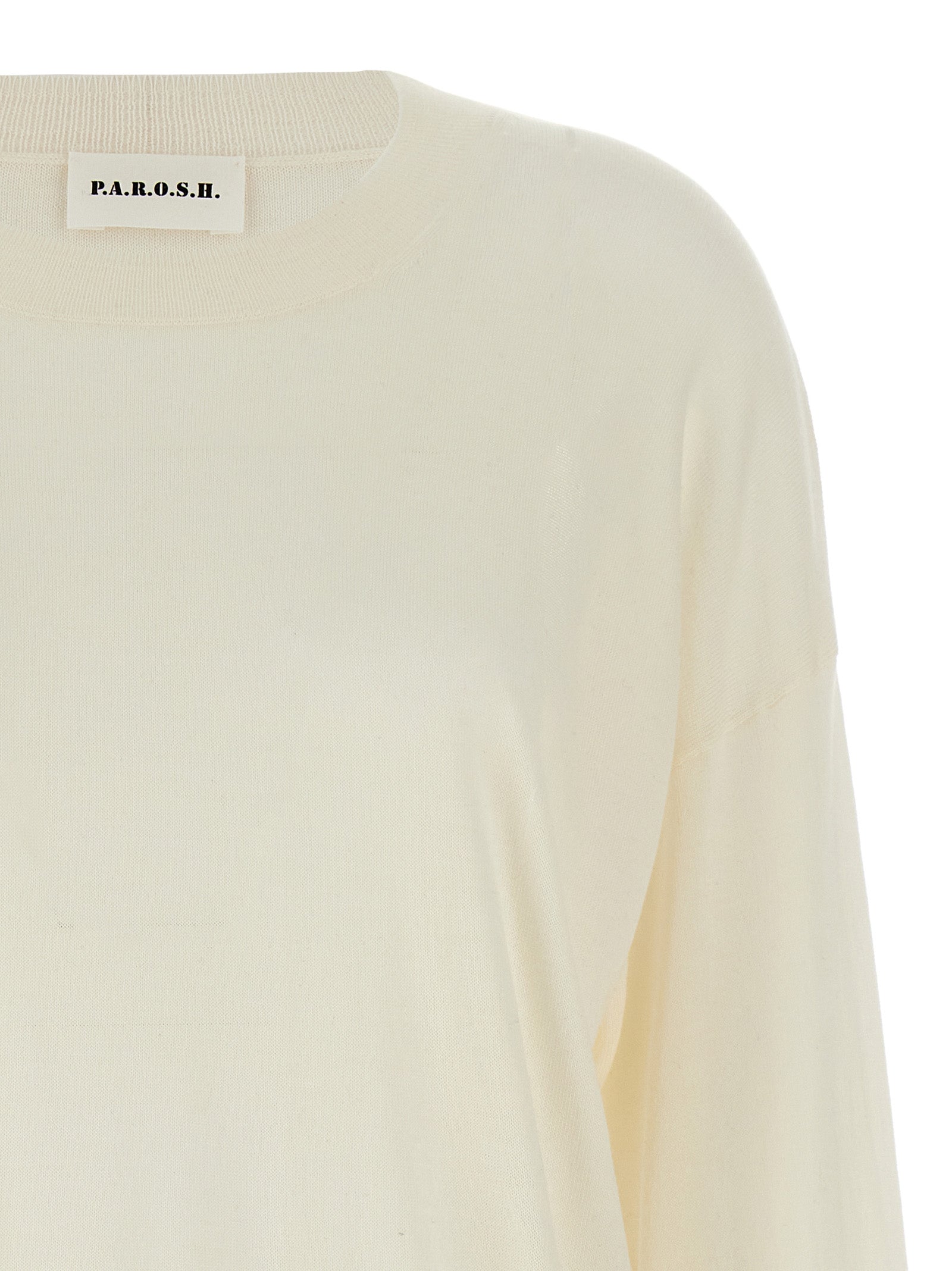 Crew-Neck Sweater White Sweater, Cardigans