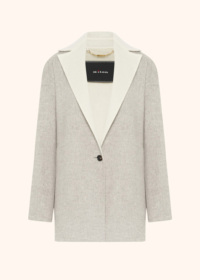 COAT CASHMERE White Lining Silk Outerwear