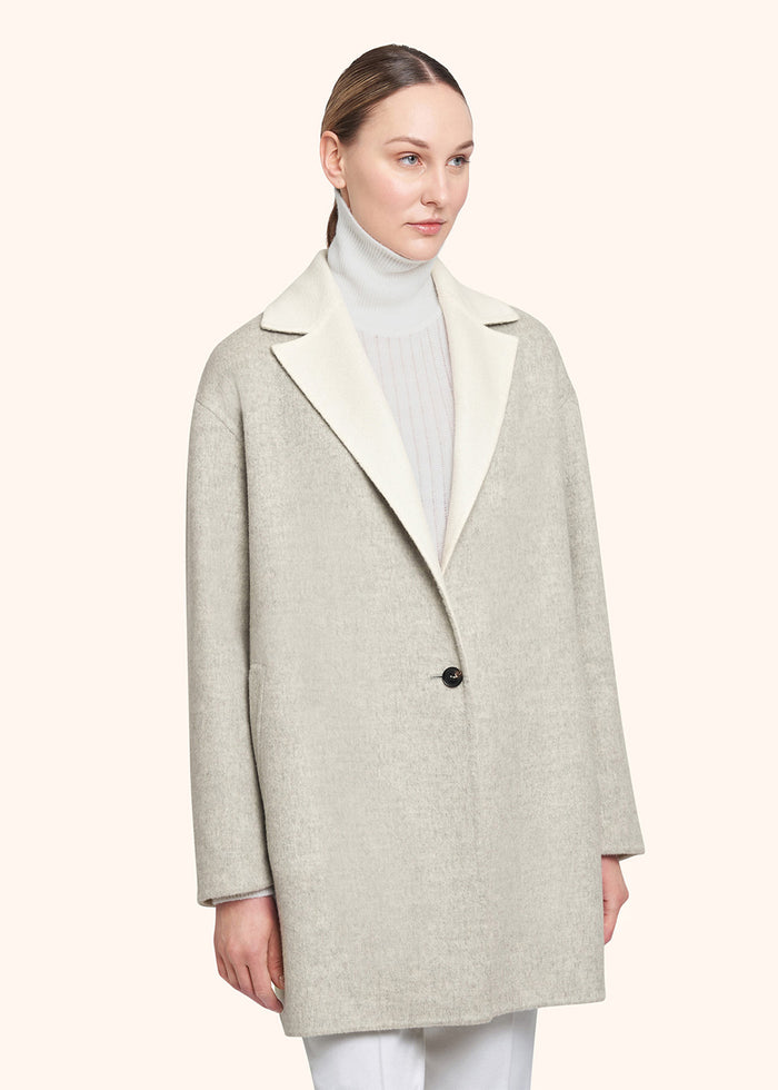COAT CASHMERE White Lining Silk Outerwear