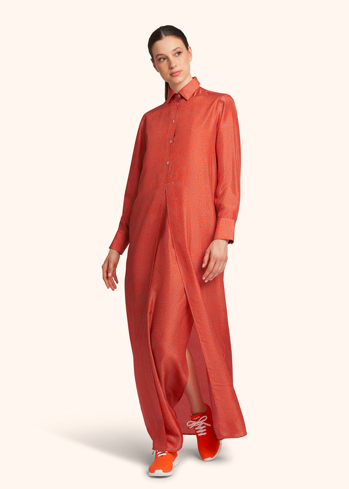 DRESS SILK Orange