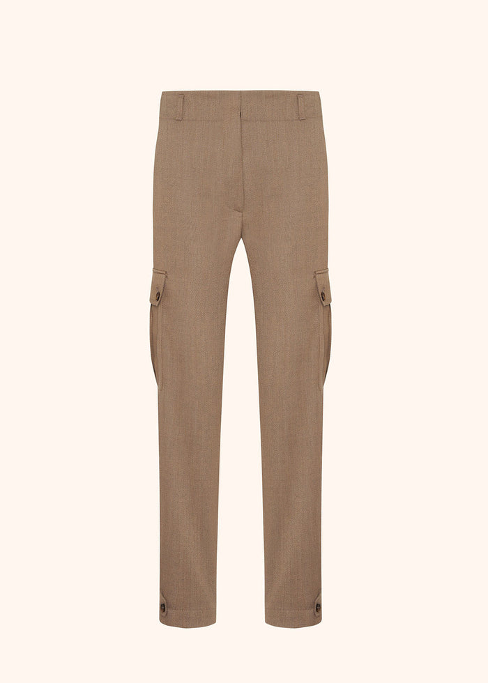 TROUSERS VIRGIN WOOL Camel Trousers/skirts