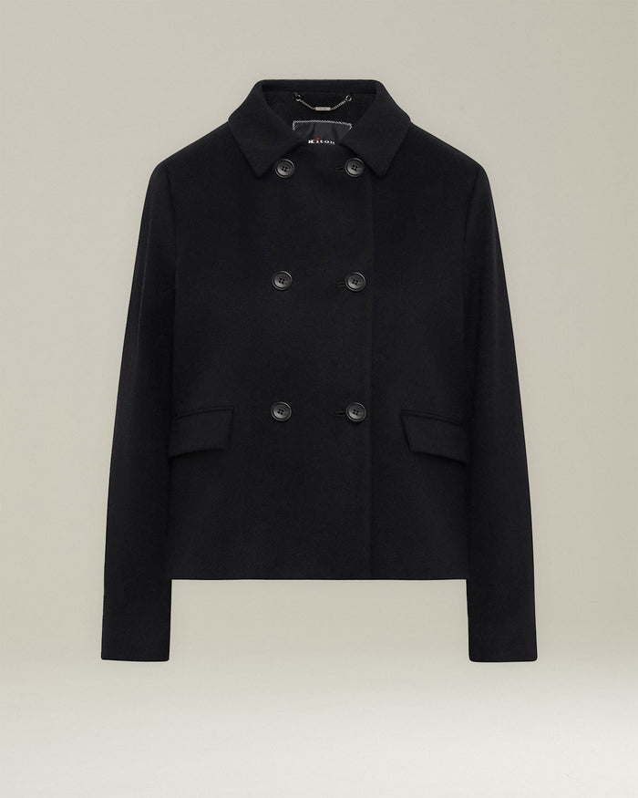 COAT CASHMERE Black Lining Silk Outerwear