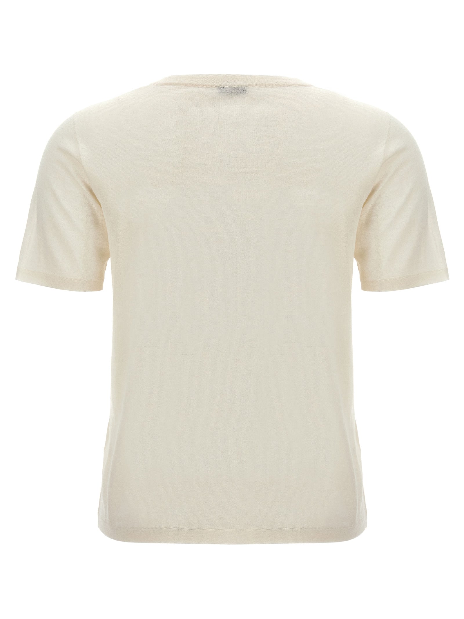 Silk cashmere t-shirt White