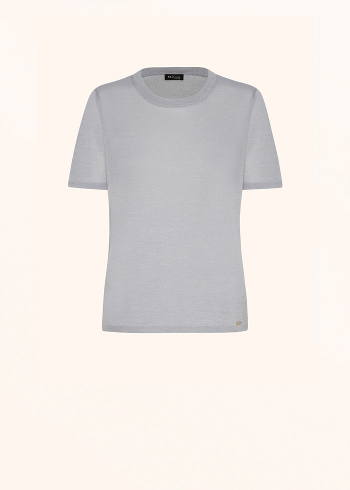 JERSEY ROUNDNECK SILK Silver Knitwear