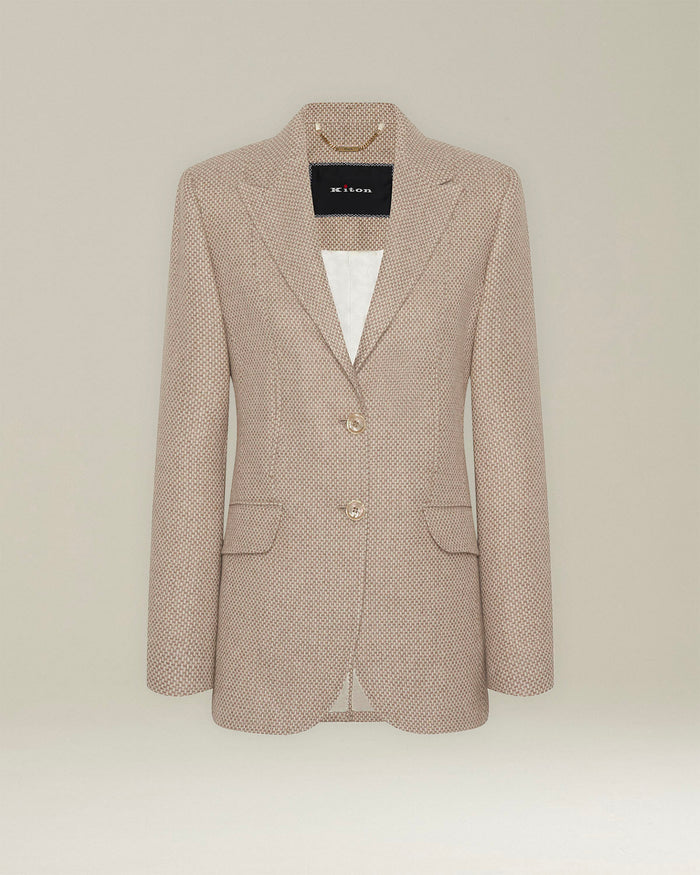 JACKET CASHMERE Beige Lining Silk