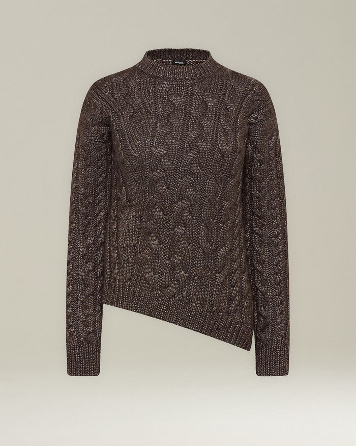 SWEATER ROUNDNECK CASHMERE Brown Knitwear