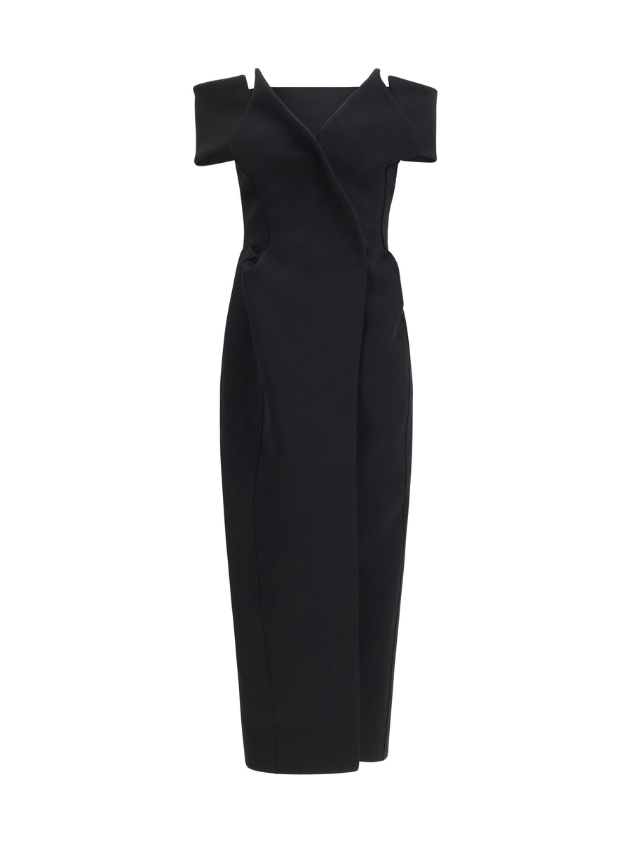 Khaite 100% Polyester dress in black