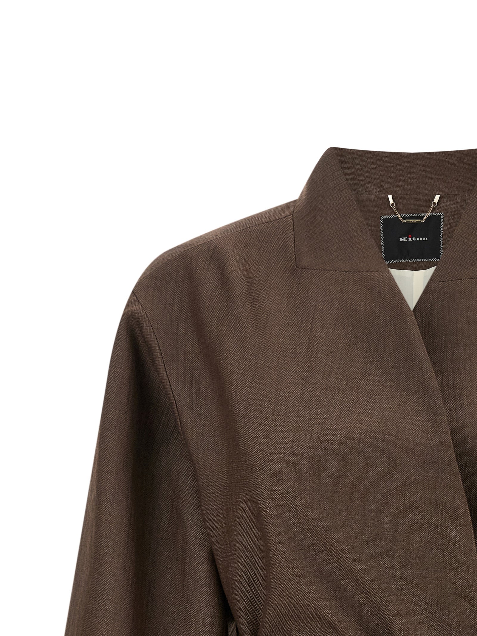 Linen Blend Blazer Brown Polyamide Blazer, Suits